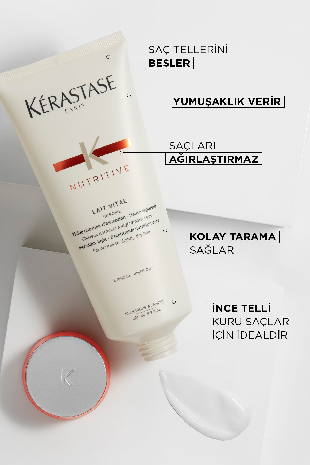 Kerastase Nutritive Lait Vital Nourishing Care Milk for Dry Hair - Lait Vital 200 Ml