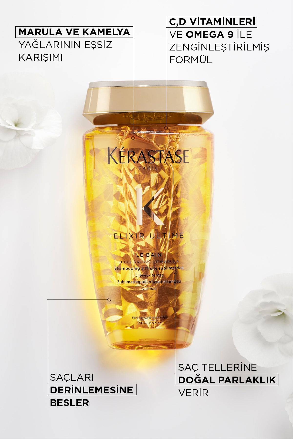 Kerastase Elixir Ultime Shine Shampoo - Le Bain 250 ml