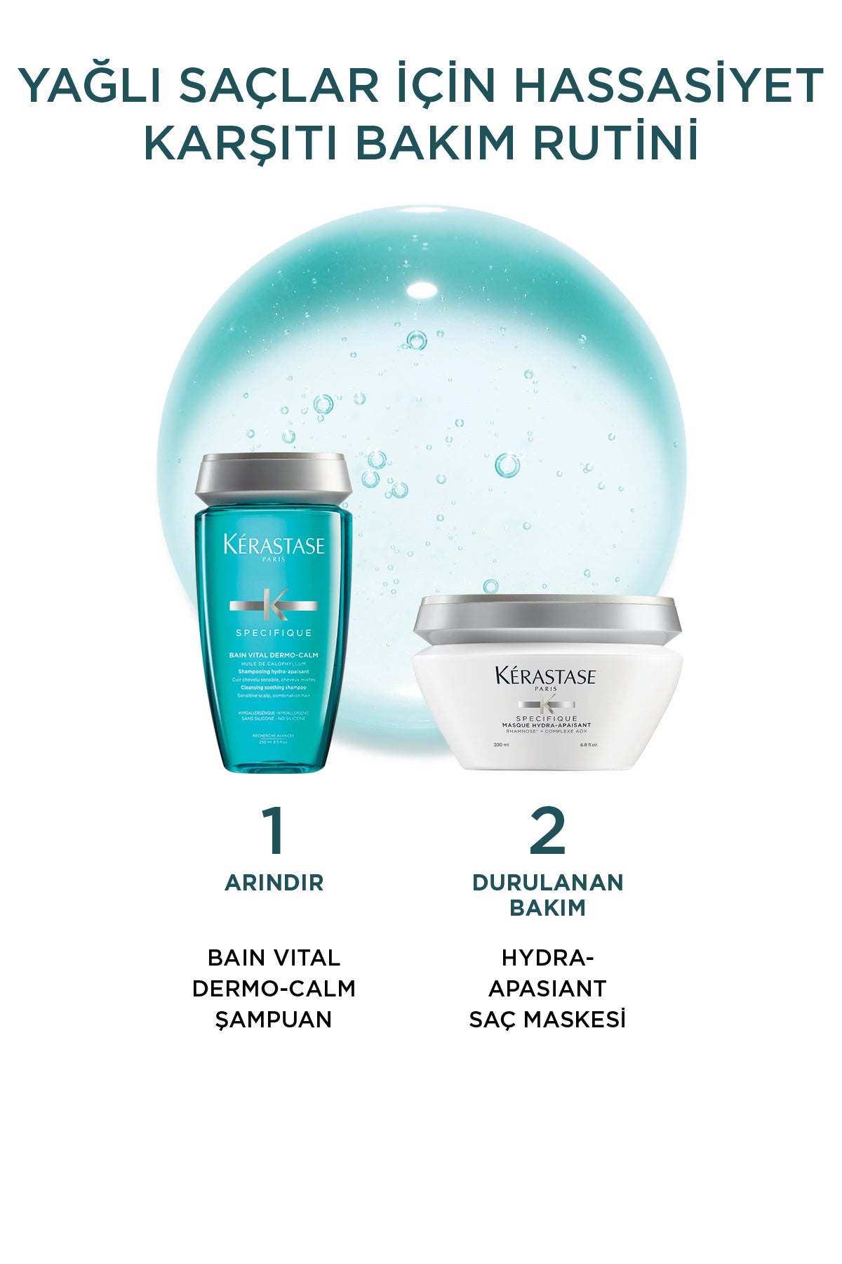 Kerastase Specifique Bain Vital Dermo-Calm Normal Ve Karma Saç Tipleri Için Yatıştırıcı Şampuan 250 ml