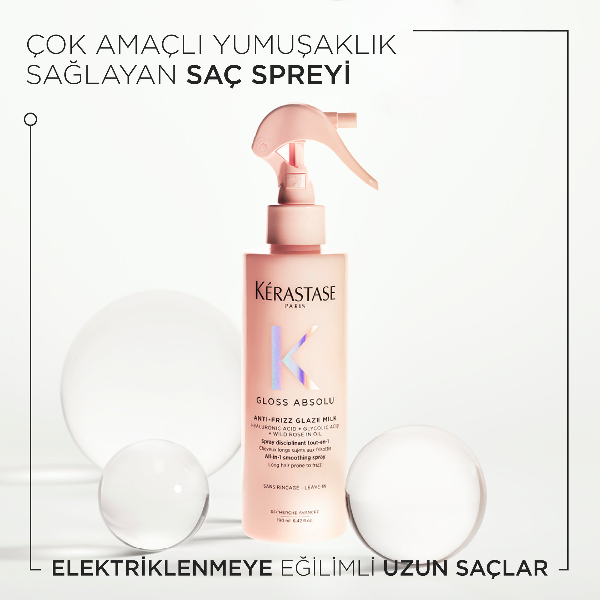Kérastase Gloss Absolu Glaze Milk Multi-Purpose Treatment Milk Spray for Frizzy Hair