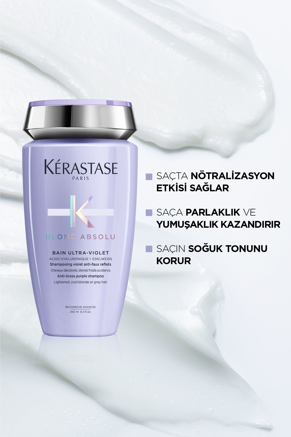 Bain Ultra-Violet İstenmeyen Turuncu Yansımaları Nötralize Eden Şampuan
