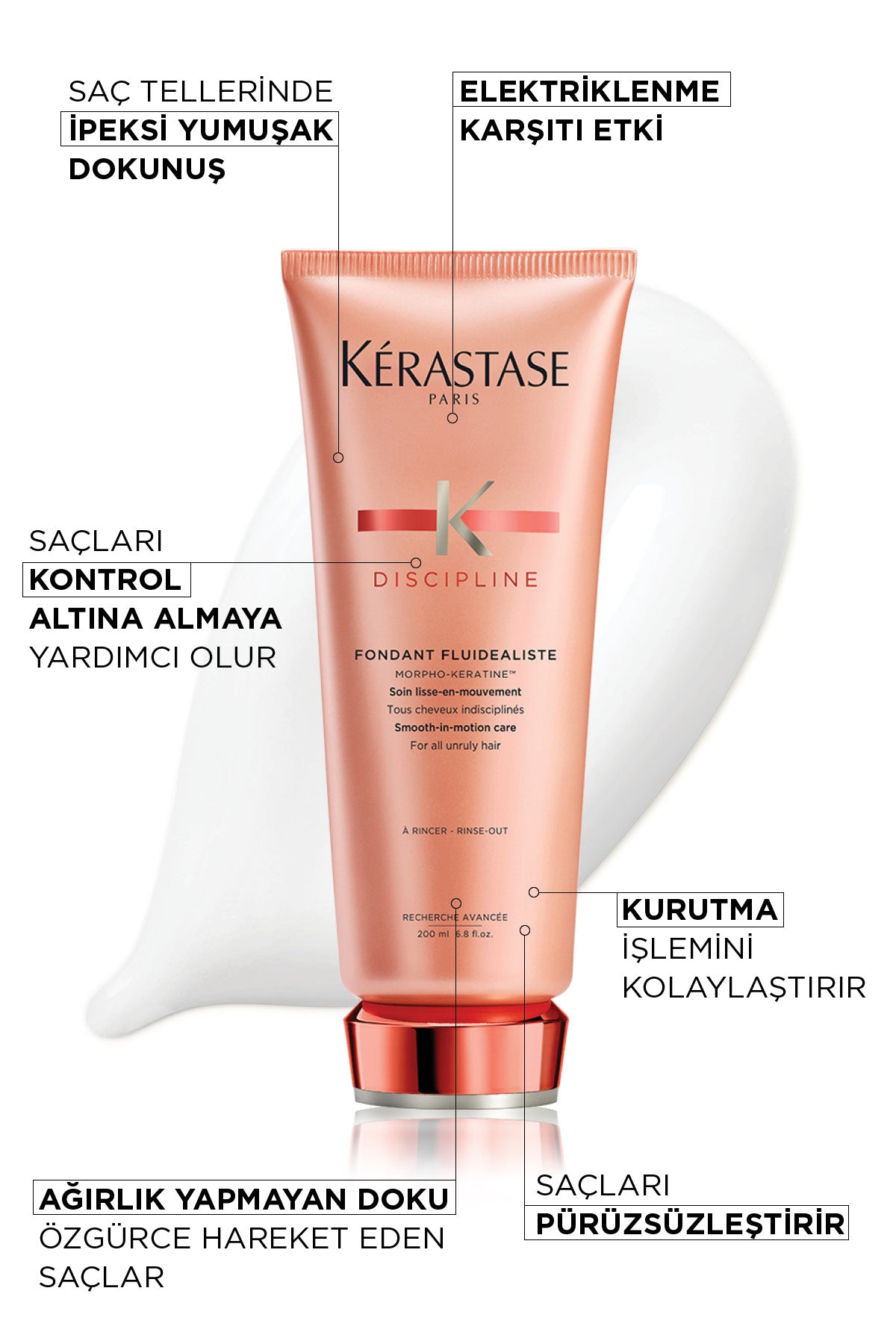 Kerastase Kerastase Discipline Fondant Fluidealiste Restorative Hair Cream Discipline Fondant Fluidealiste 200 ml