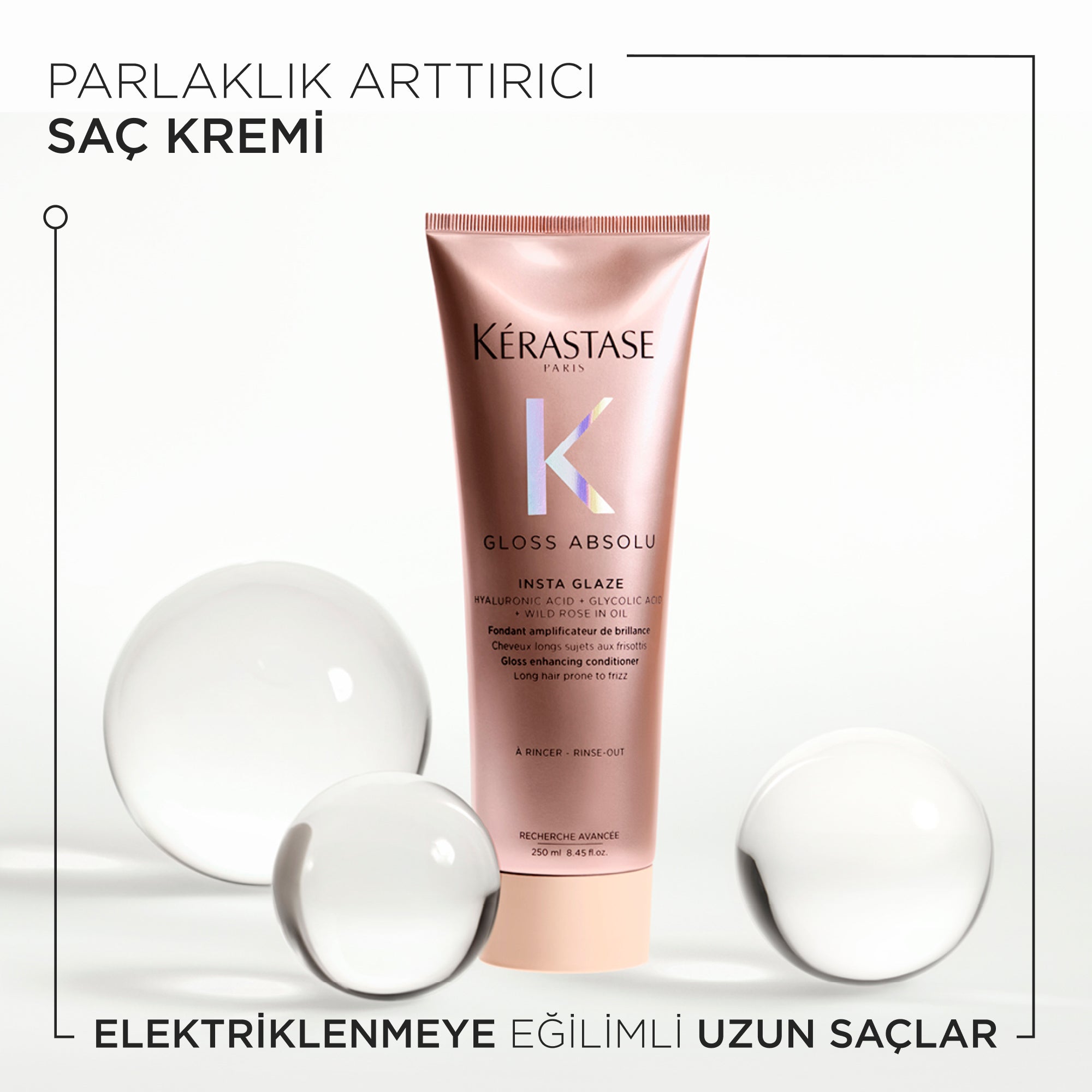 Kérastase Gloss Absolu Insta Glaze Shine-Enhancing Hair Conditioner for Frizz-Prone Hair