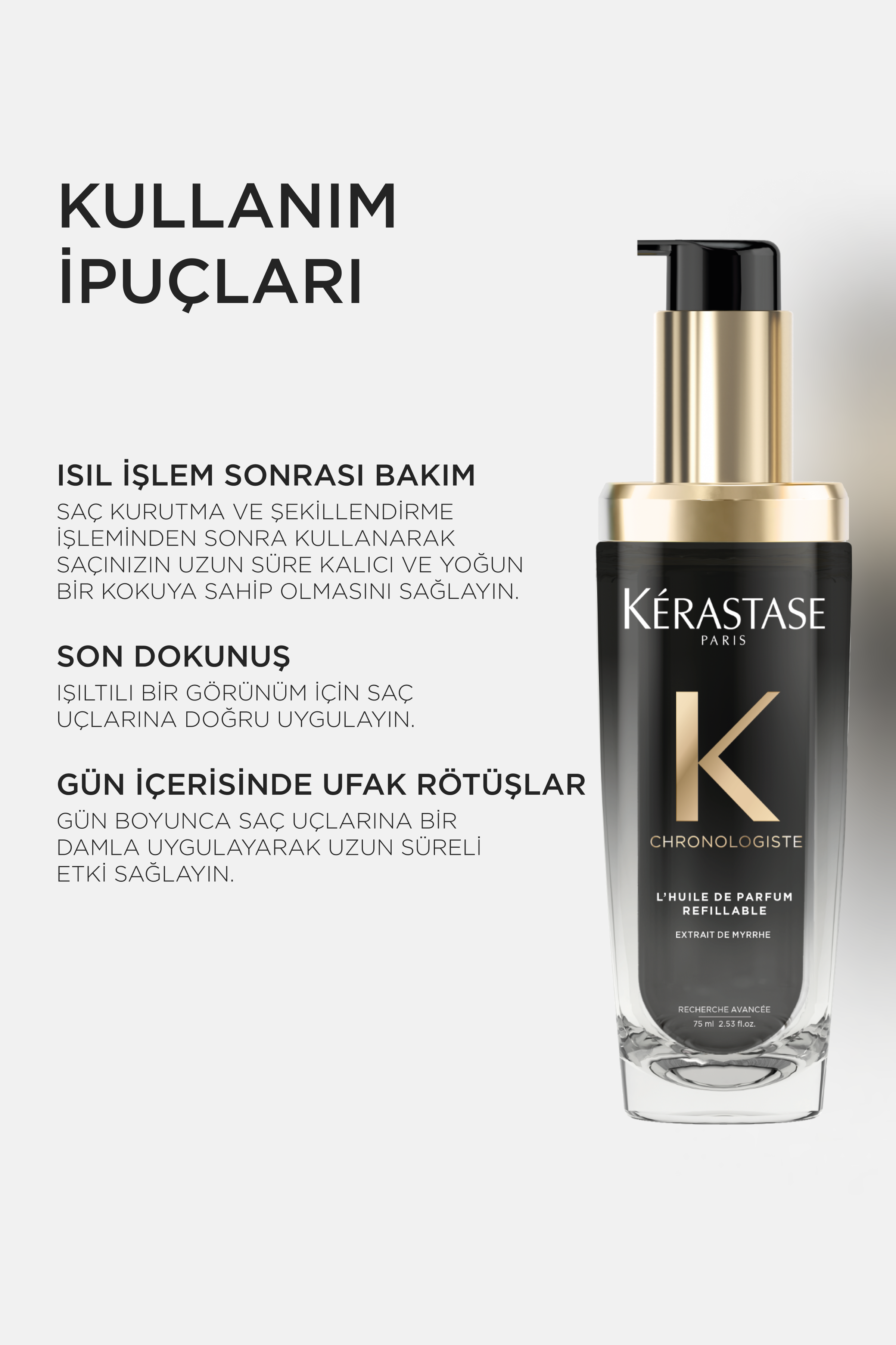 Huile De Parfum Yenileyici Parfümlü Saç Bakım Yağı