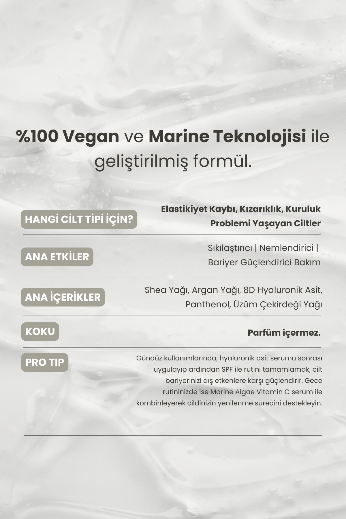 Marine Peptide Bariyer Güçlendirici Yüz Kremi / 50 ml