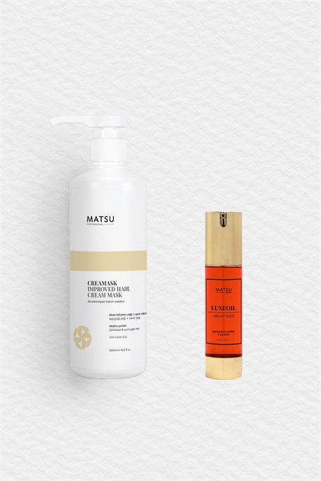 MATSU Creamask Improved Hair Cream + Luxeoil Argan Saç Bakım Yağı