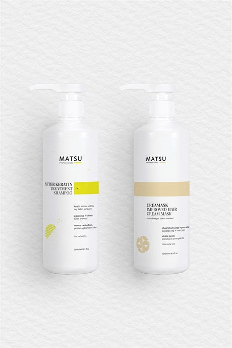 MATSU Hair Care After Keratin Shampoo + Creamask Improved Hair Cream