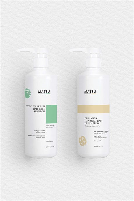 MATSU Intensive Hair Care Shampoo + Creamask Improved Hair Cream