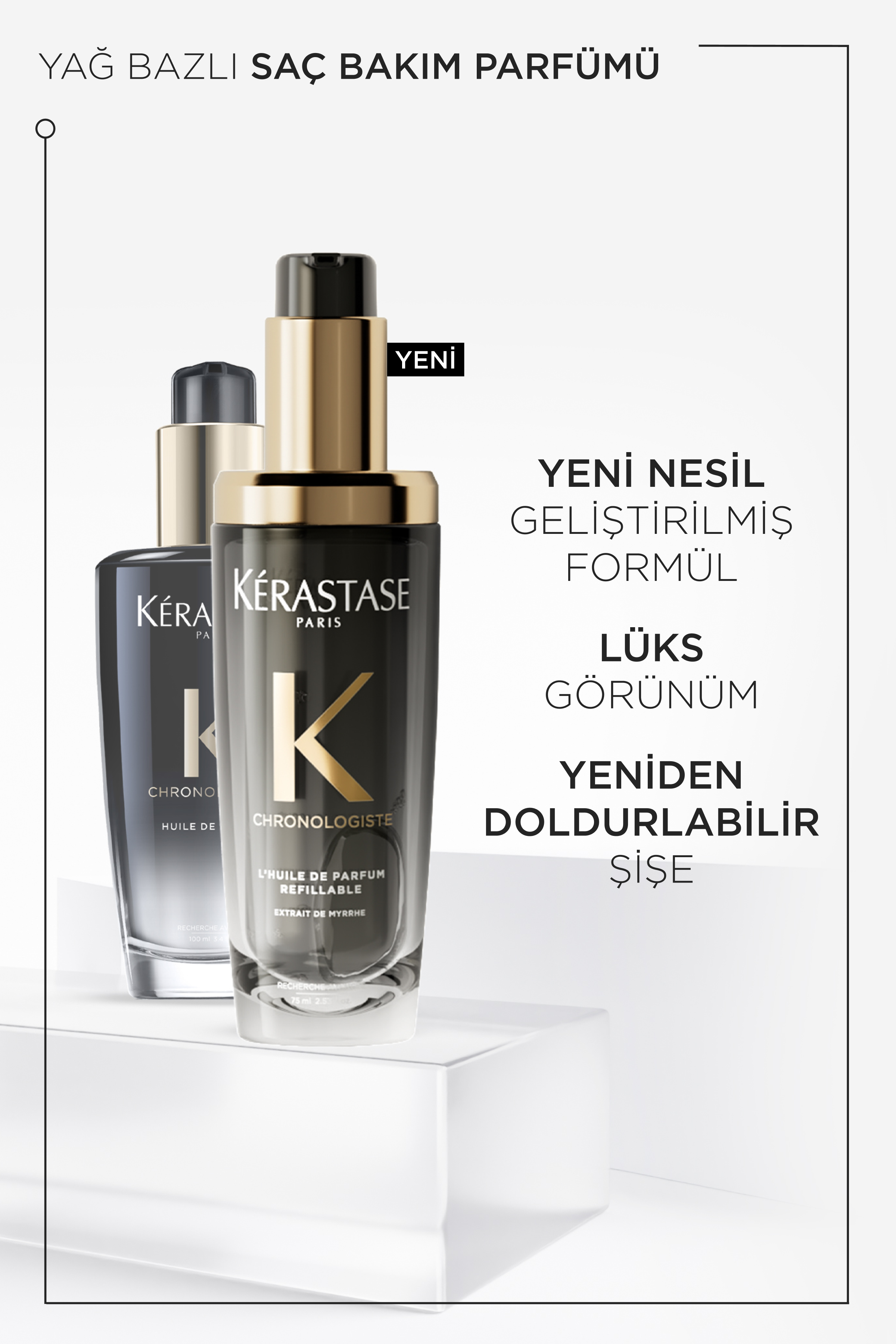 Huile De Parfum Yenileyici Parfümlü Saç Bakım Yağı