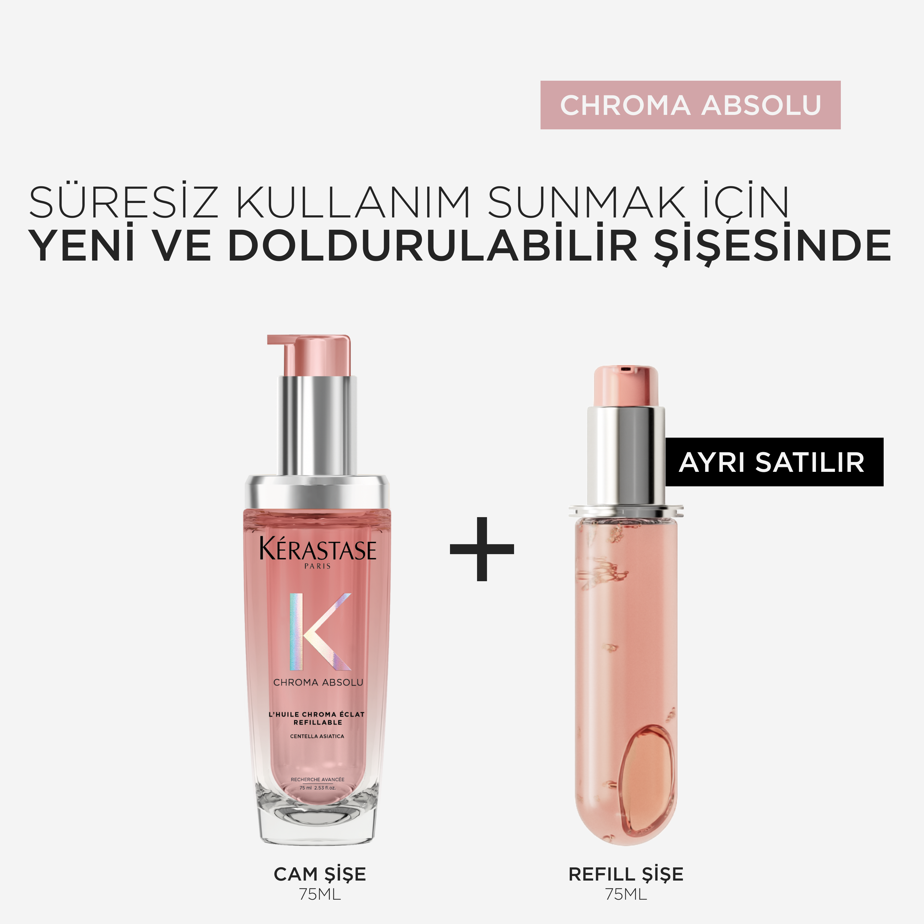 Kerastase Chroma Absolu LHuile Chroma Eclat Saç Yağı Yeniden Doldurulabilir 75 ml