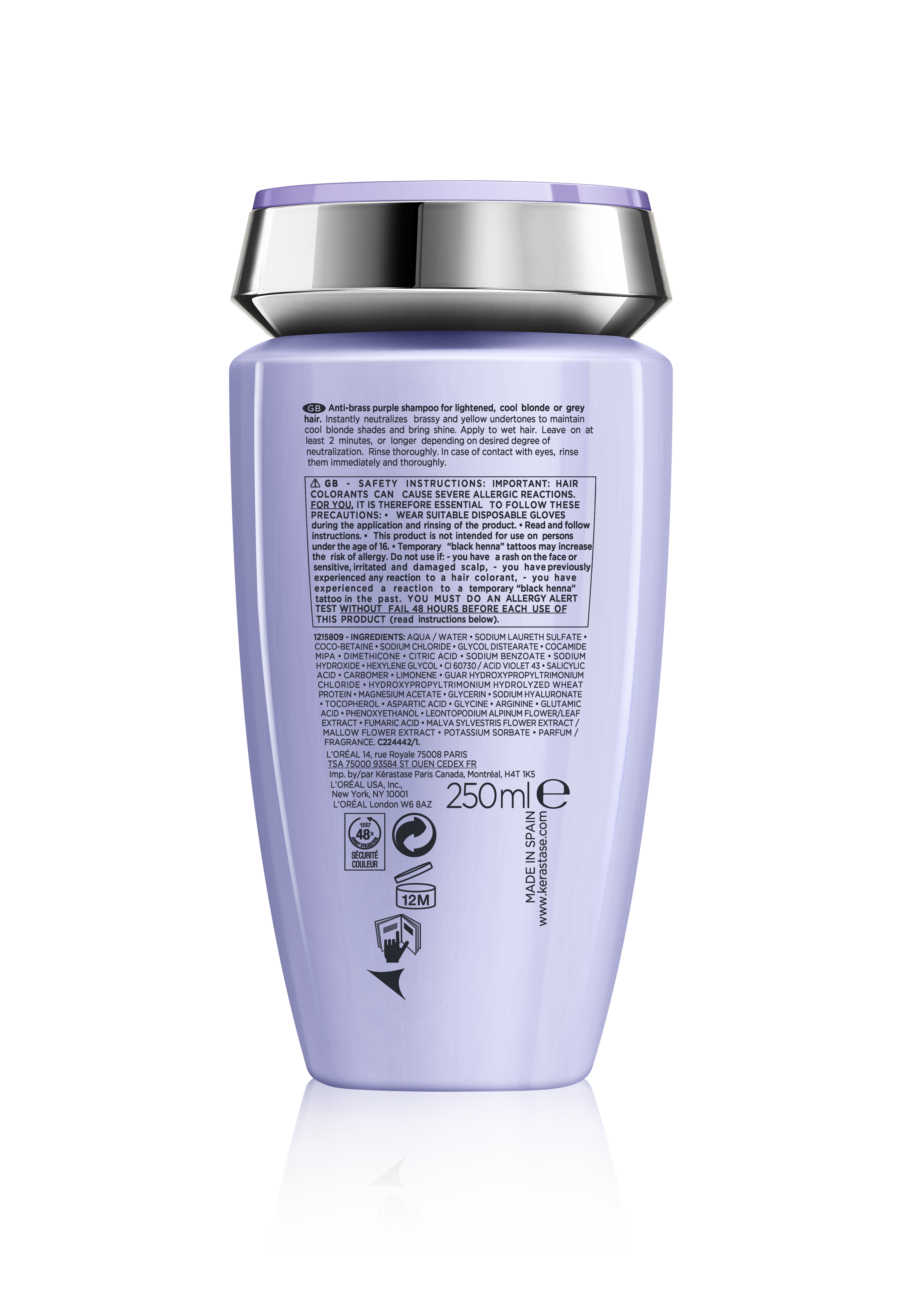 Bain Ultra-Violet İstenmeyen Turuncu Yansımaları Nötralize Eden Şampuan