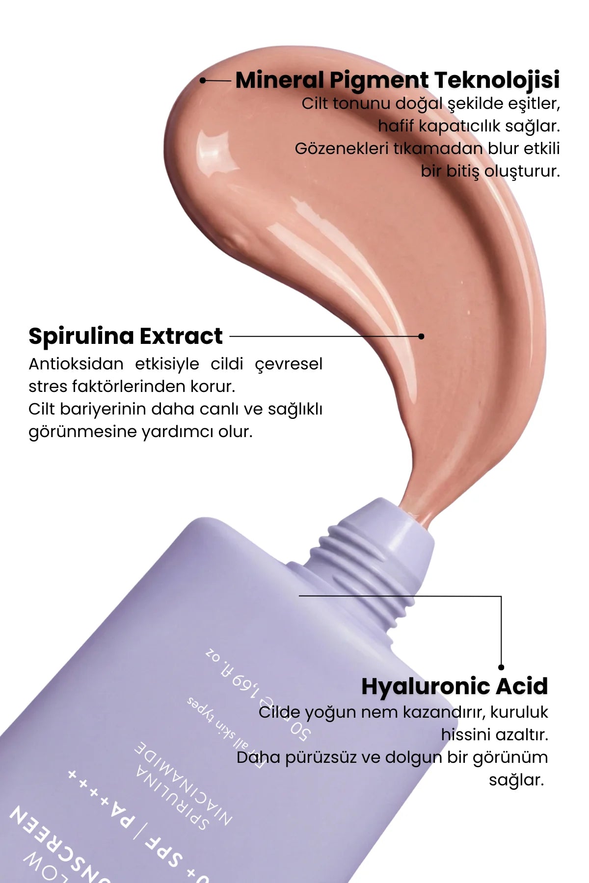 Solar Glow 50+SPF Renkli Güneş Kremi / 100 ml
