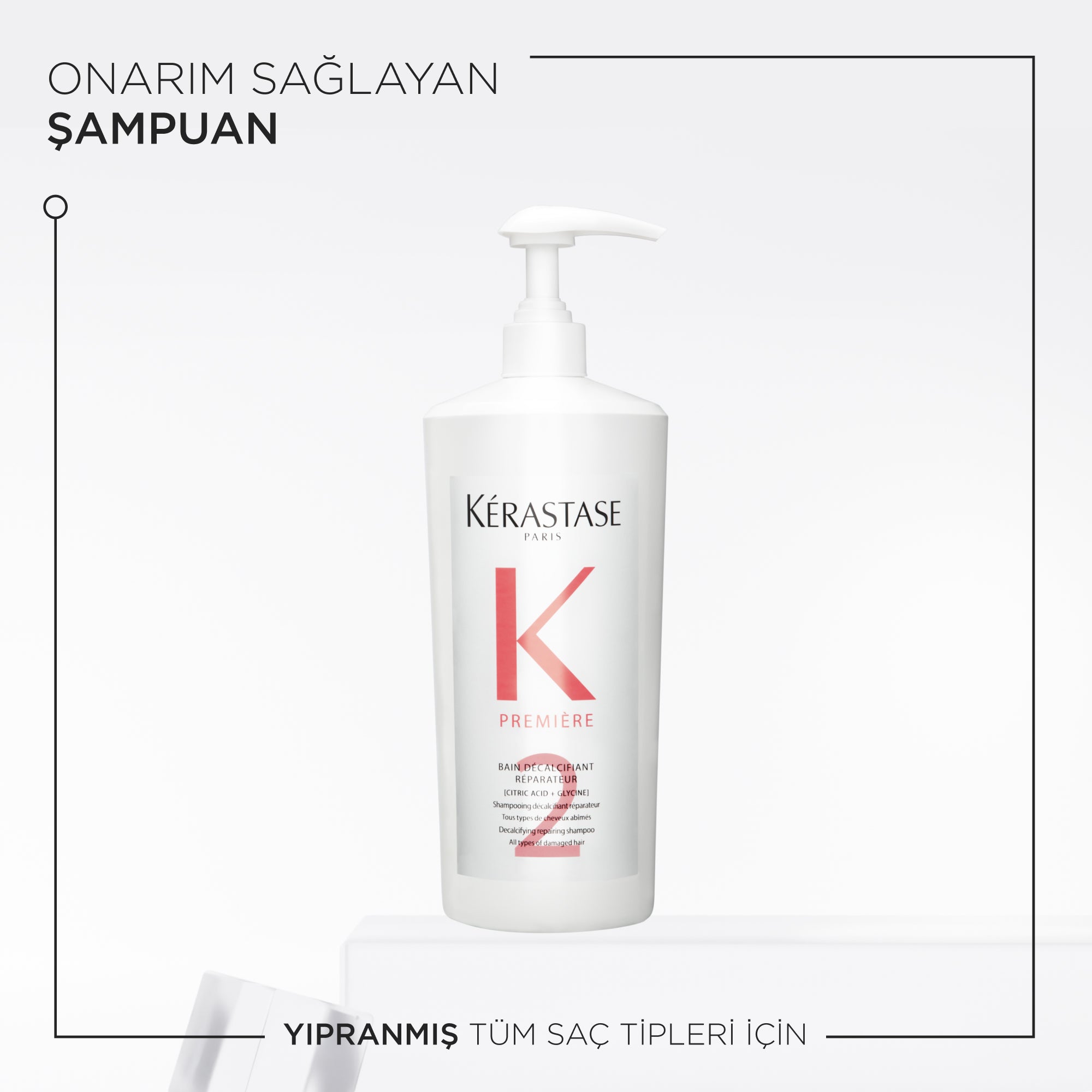 Premiere Bain Decalcifiant Reparateur Repairing Shampoo for Damaged Hair 1 L