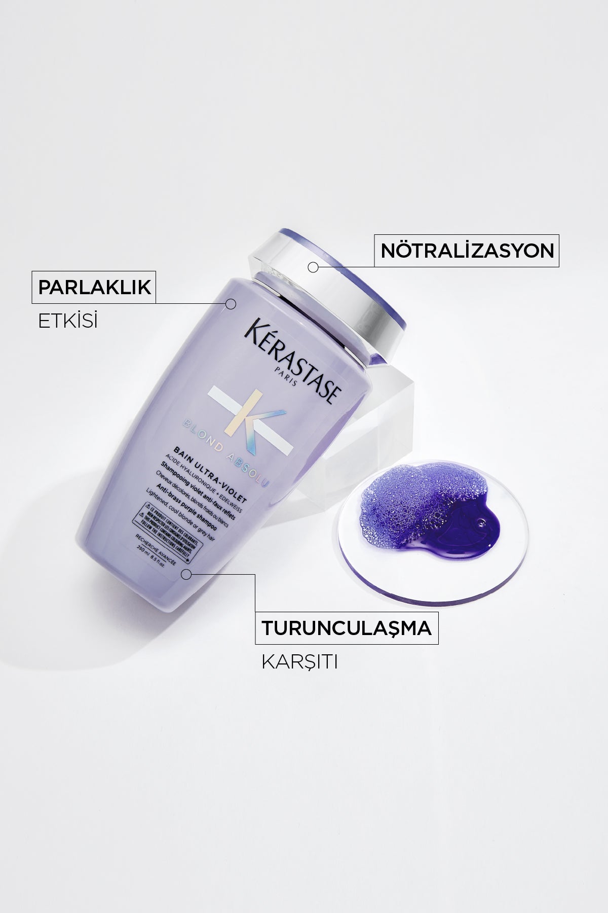 Bain Ultra-Violet İstenmeyen Turuncu Yansımaları Nötralize Eden Şampuan