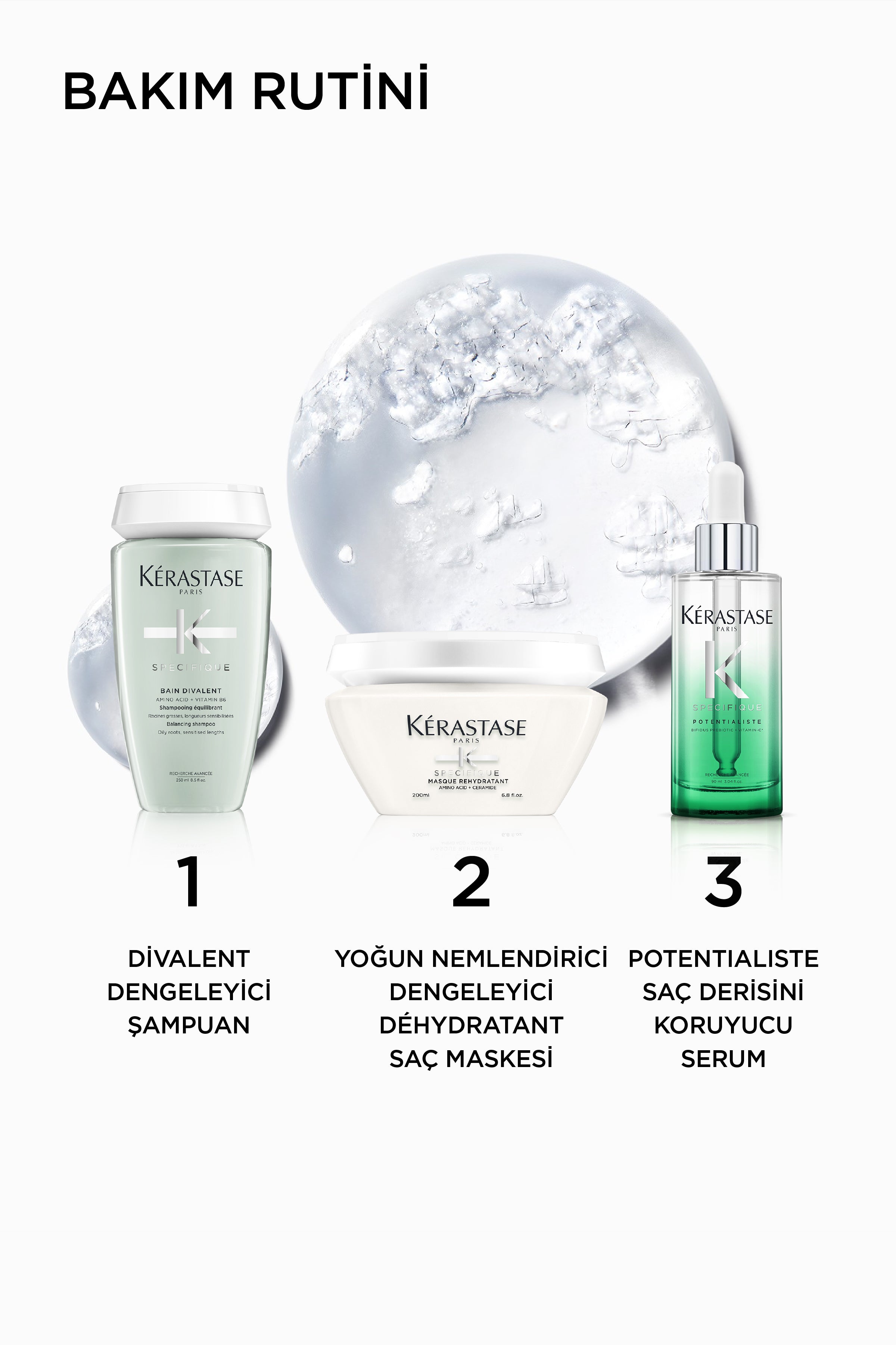Kerastase Specifique Bain Divalent Balancing Shampoo for Oily Hair 250 ml - Bain Div