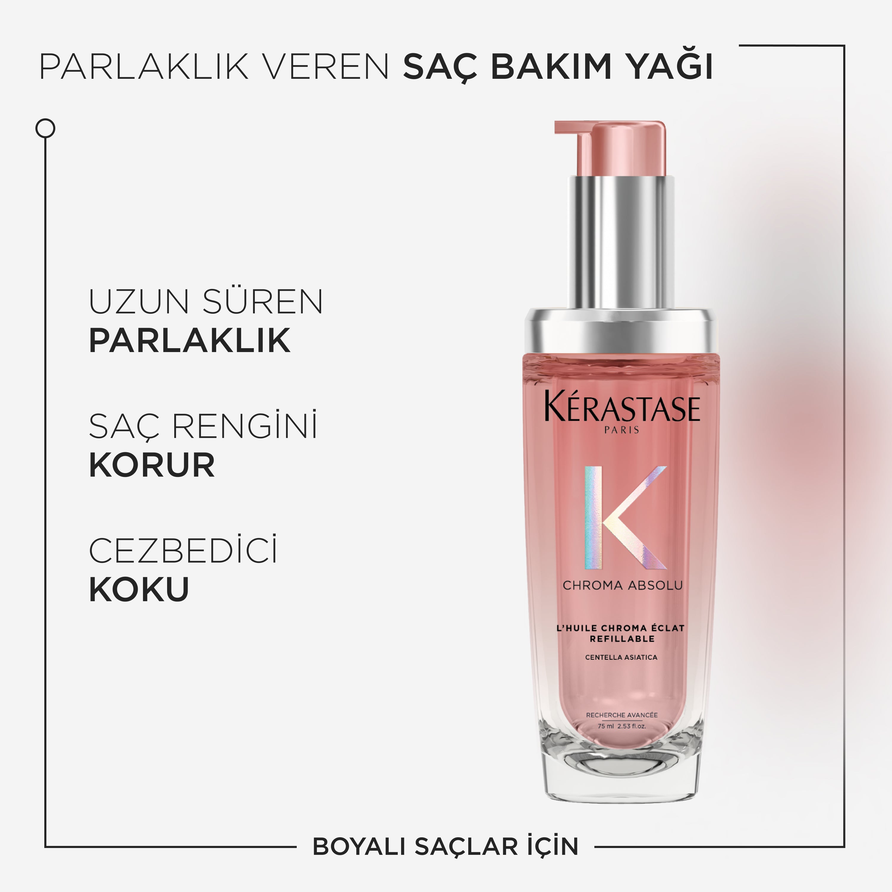 Kerastase Chroma Absolu LHuile Chroma Eclat Saç Yağı Yeniden Doldurulabilir 75 ml