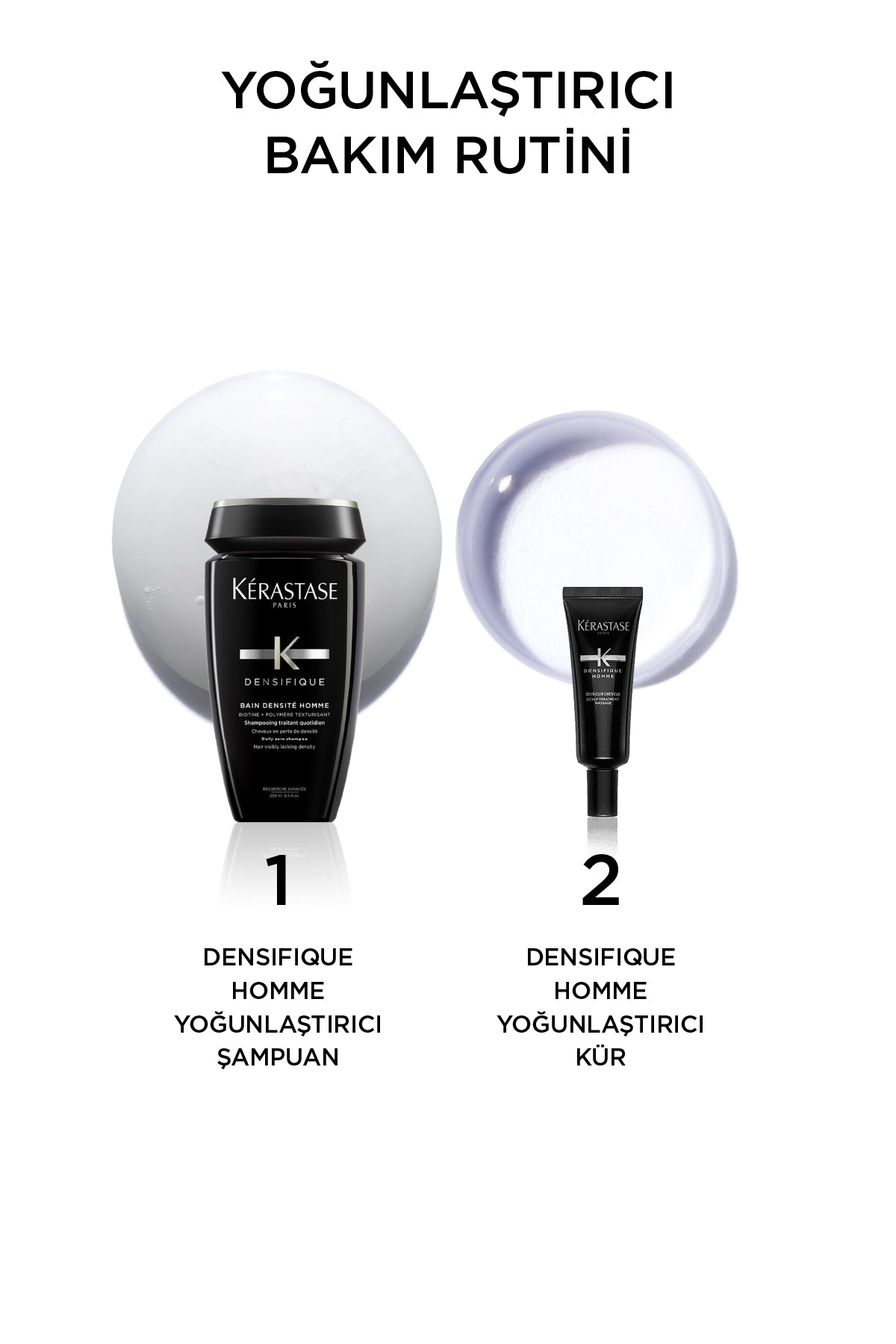 Bain Densifique Homme Erkekler İçin Yoğunluk Kazandıran Şampuan